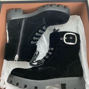 NEW WITH BOX - Coach Lucy Lace Up Bootie (size 8)